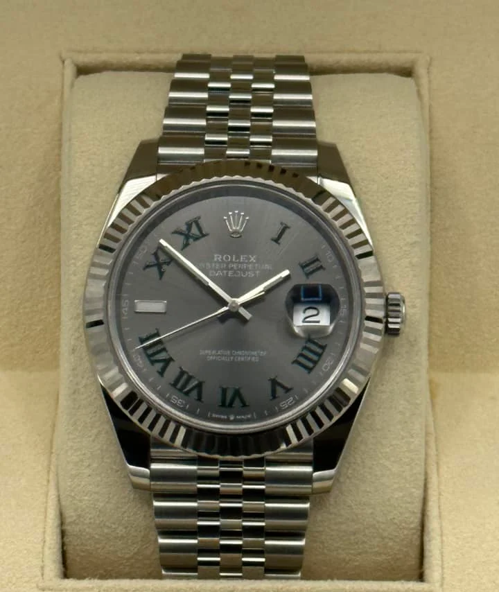 2021 Rolex Datejust 41mm 126334 Jubilee Wimbledon Dial