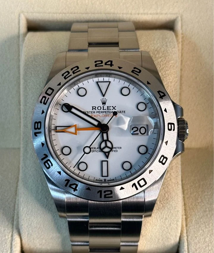 NEW 2023 Rolex Explorer II 42mm 226570 White Polar Dial