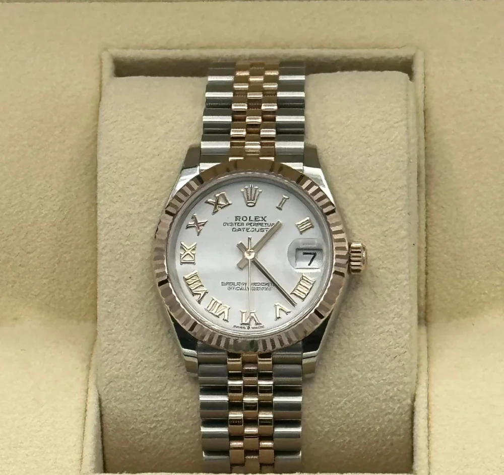 2023 Rolex Datejust 31mm 278271 Two-Tone White Roman Numeral Dial
