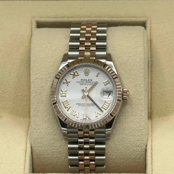 2023 Rolex Datejust 31mm 278271 Two-Tone White Roman Numeral Dial