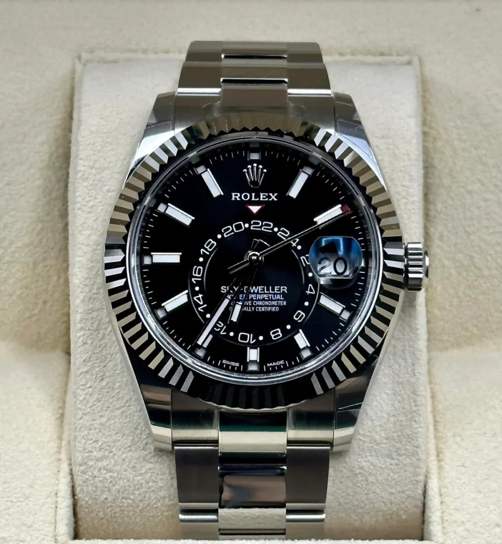 NEW 2023 Sky-Dweller 42mm 326934 Oyster Black Dial