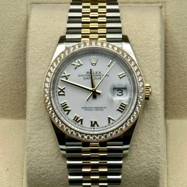NEW 2025 Rolex Datejust 36mm 126283RBR Two-Tone Jubilee Diamond Bezel