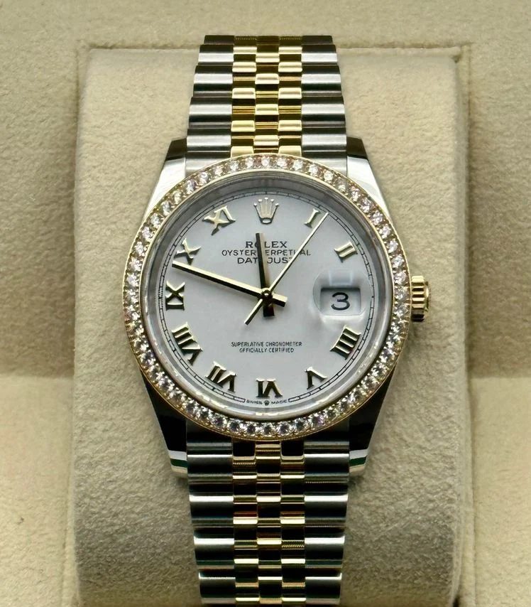 NEW 2025 Rolex Datejust 36mm 126283RBR Two-Tone Jubilee Diamond Bezel
