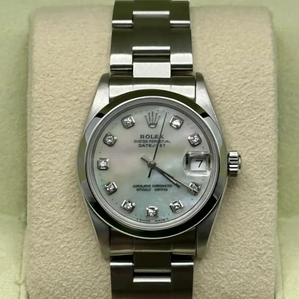 Rolex Ladies Datejust 31mm 68240 Oyster Mother of Pearl Diamond Dial