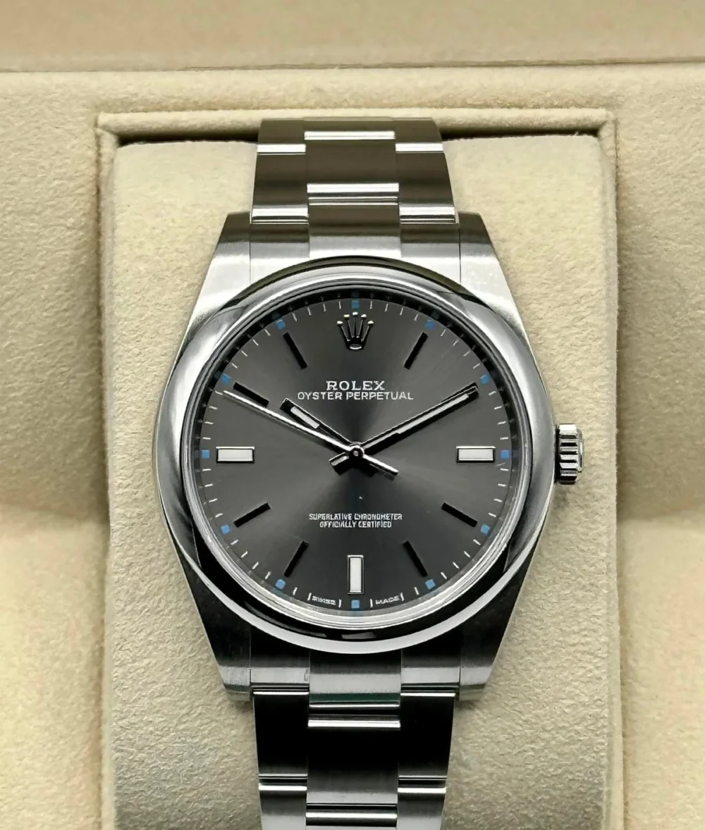 2017 Oyster Perpetual 39mm 114300 Grey Dial