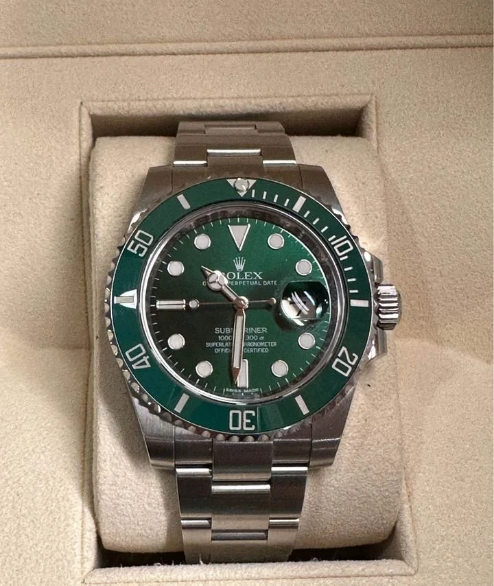 2014 Rolex Submariner "HULK" 40mm 116610LV Green Dial