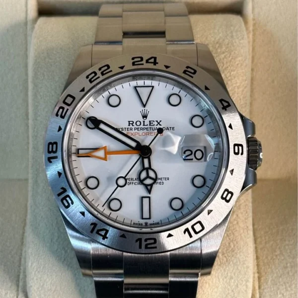 NEW 2023 Rolex Explorer II 42mm 226570 White Polar Dial