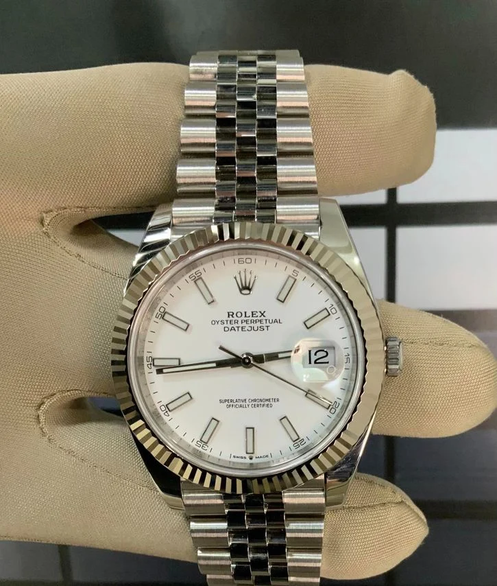 2020 Rolex Datejust 41mm 126334 Jubilee White Stick Dial