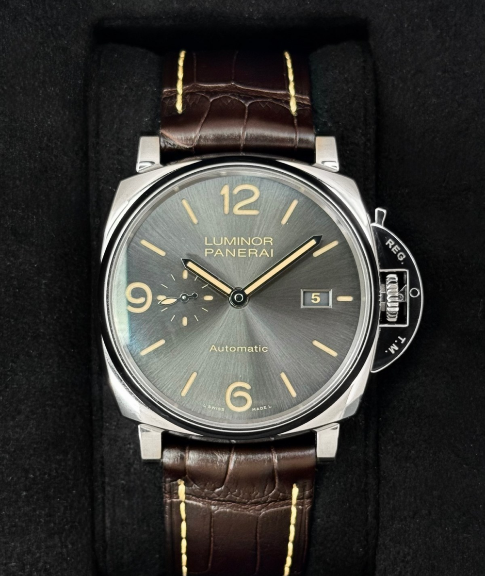 2018  Panerai Luminor Due 45mm PAM00943 Stainless Steel Grey Dial