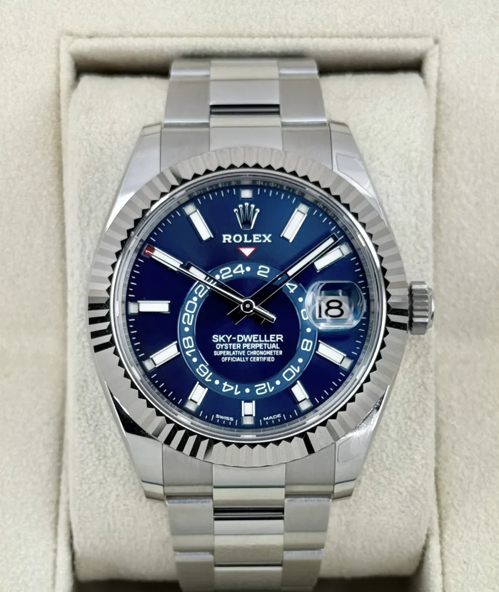 2022 Rolex Sky-Dweller 42mm 326934 Oyster Blue Dial