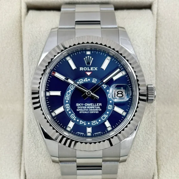 2022 Rolex Sky-Dweller 42mm 326934 Oyster Blue Dial