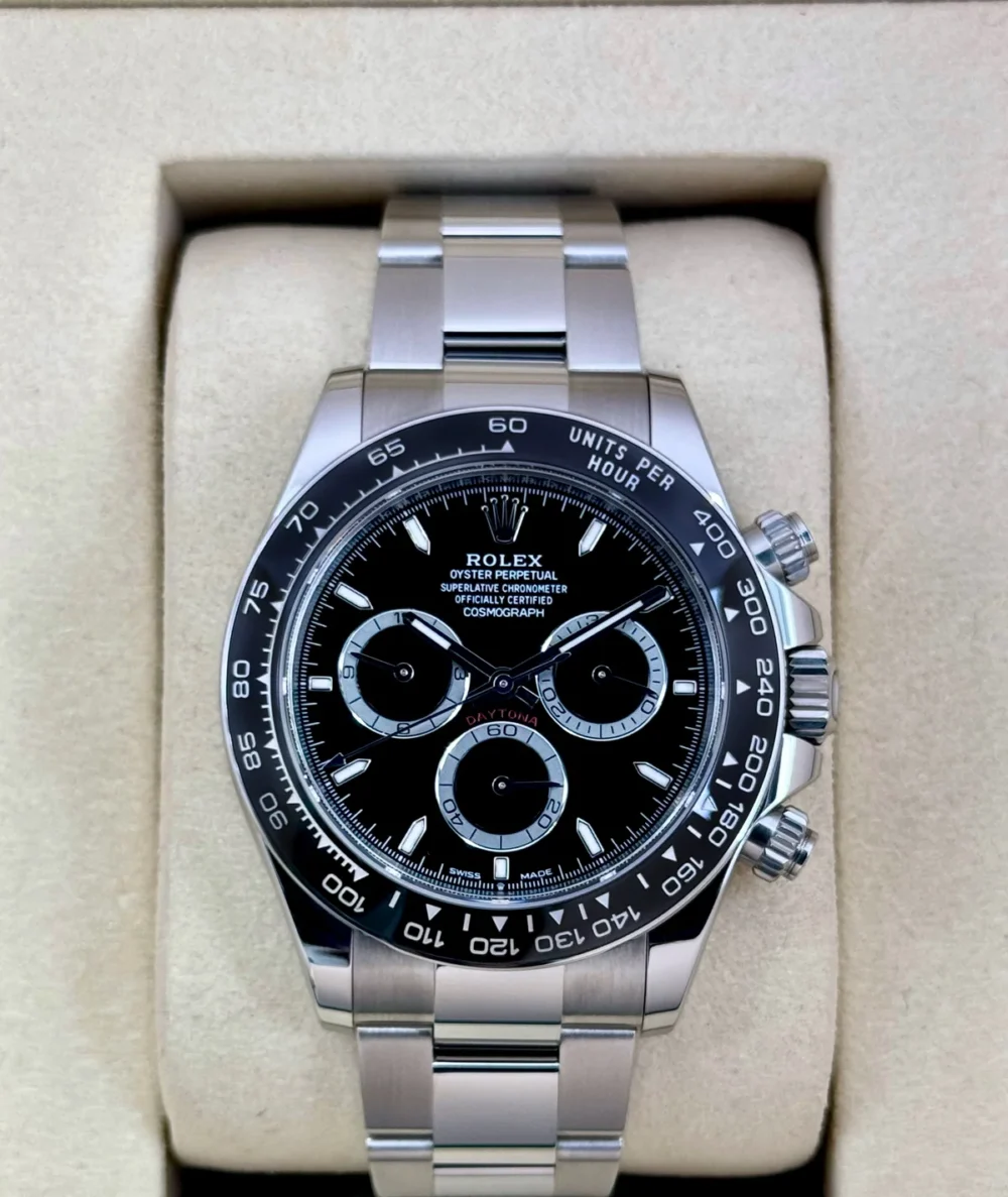 NEW 2025 Rolex Daytona 40mm 126500LN Stainless Steel Black Dial