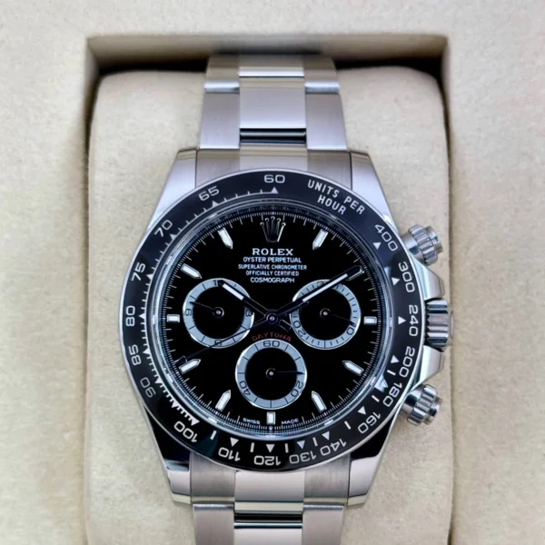 NEW 2025 Rolex Daytona 40mm 126500LN Stainless Steel Black Dial