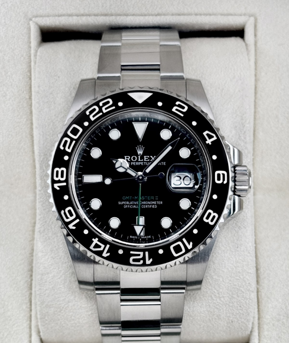 2019 Rolex GMT-Master II 40mm 116710LN Stainless Steel Black Dial