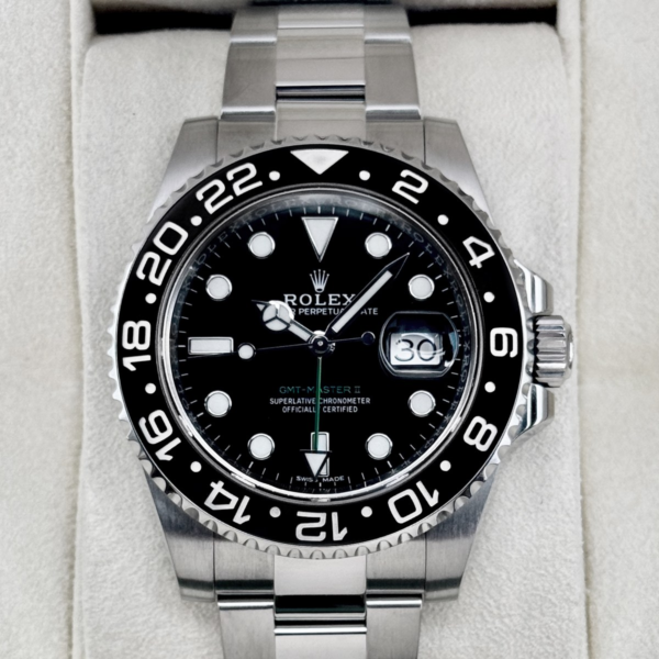 2019 Rolex GMT-Master II 40mm 116710LN Stainless Steel Black Dial