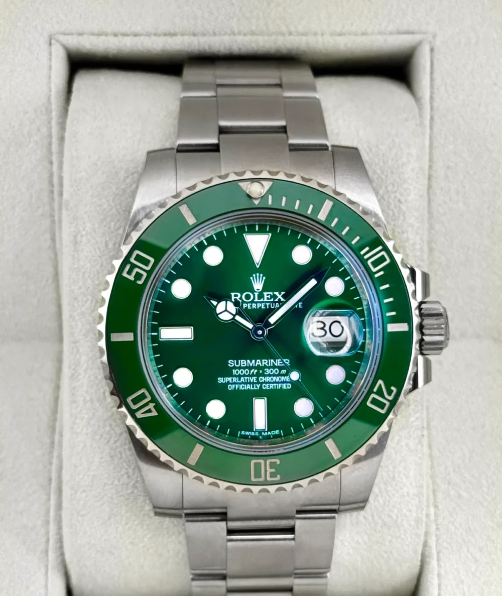 2015 Rolex Submariner “Hulk” 40mm 116610LV Green Dial