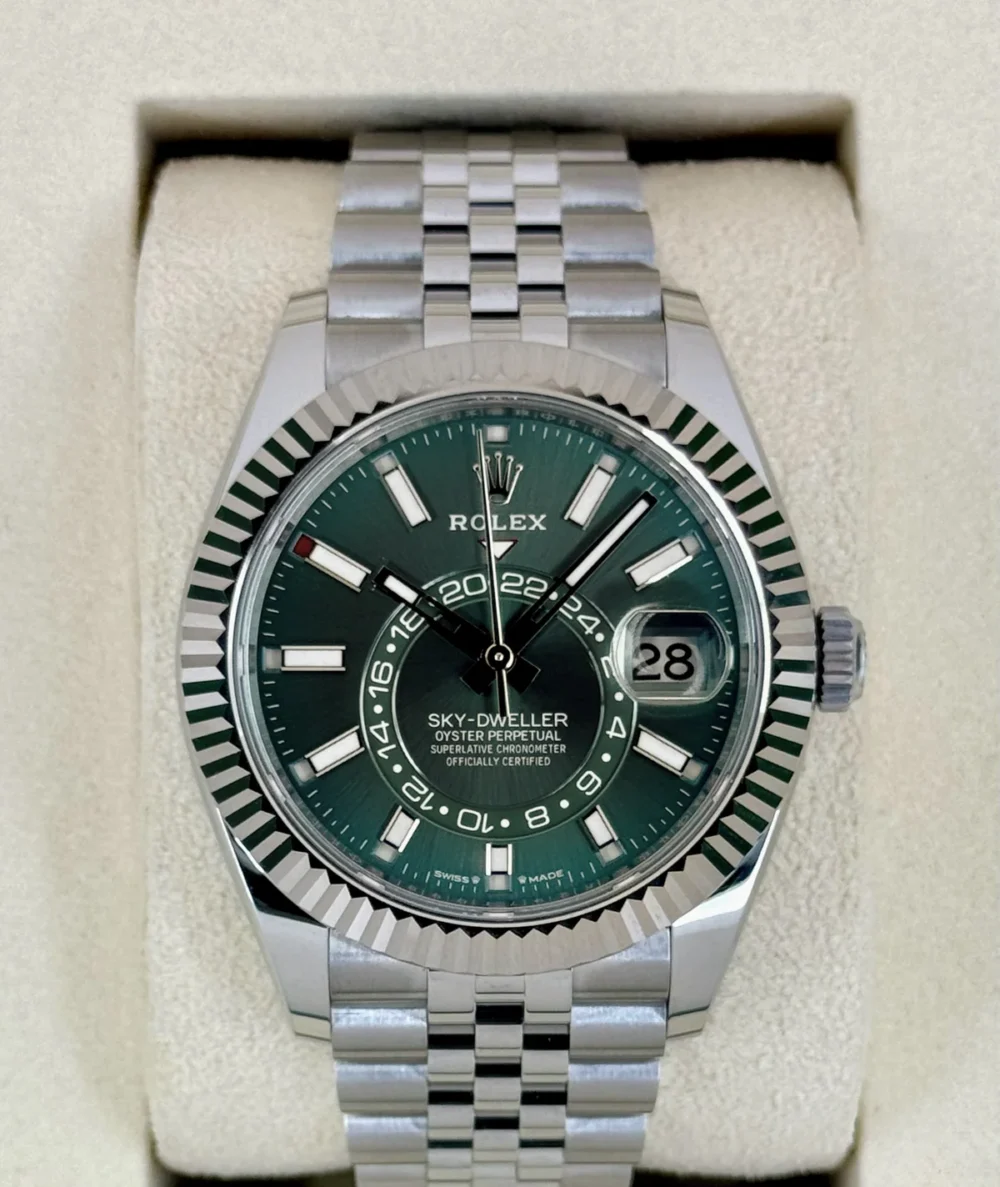 2025 Rolex Sky-Dweller 42mm 336934 Jubilee Green Dial