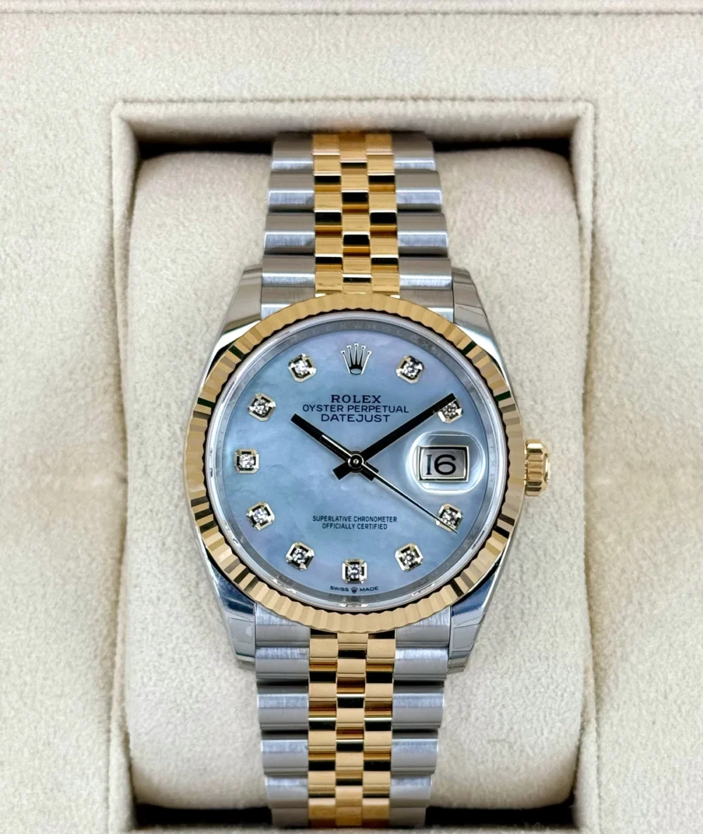 NEW 2025 Rolex Datejust 36mm 126233 Mother of Pearl Diamond Dial
