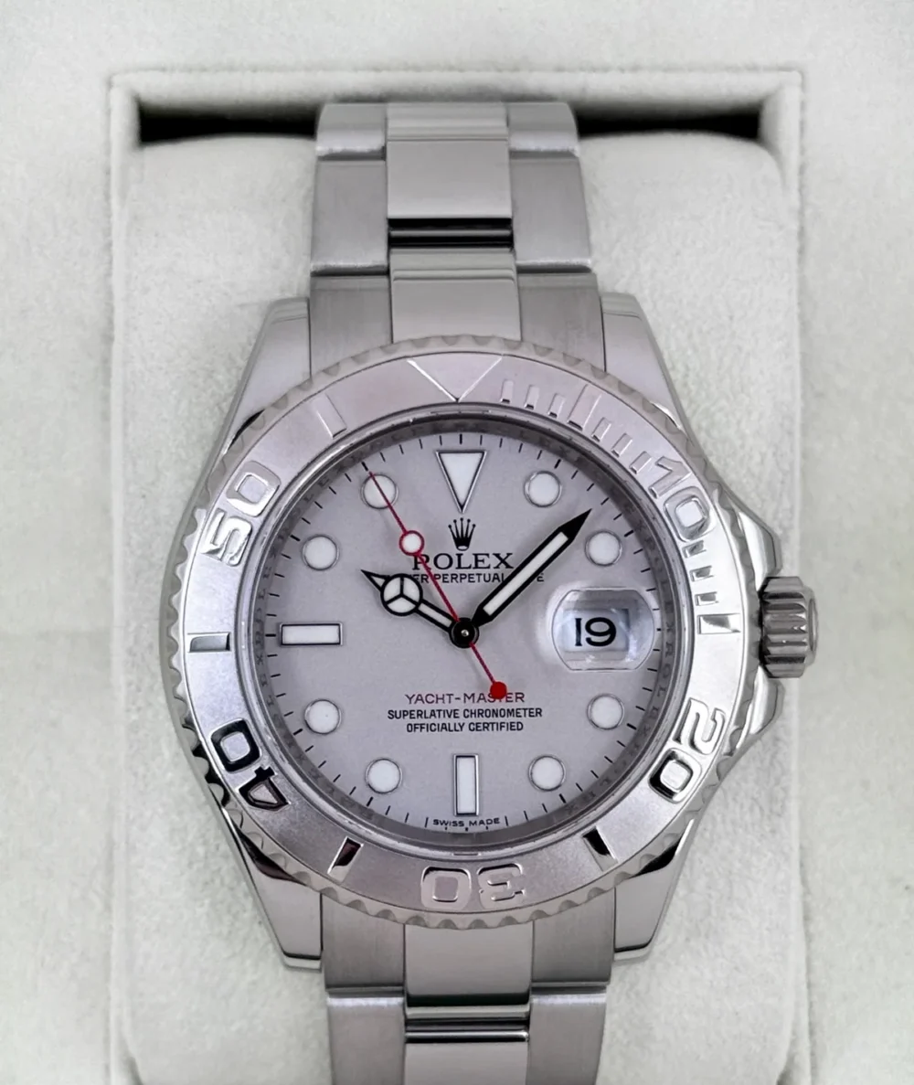 2012 Rolex Yacht-Master 40mm 16622 Platinum Bezel and Dial