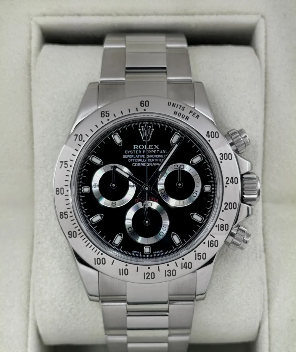 2013 Rolex Daytona 40mm 116520 Stainless Steel Black APH Dial