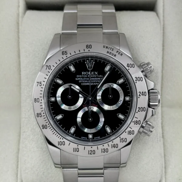 2013 Rolex Daytona 40mm 116520 Stainless Steel Black APH Dial