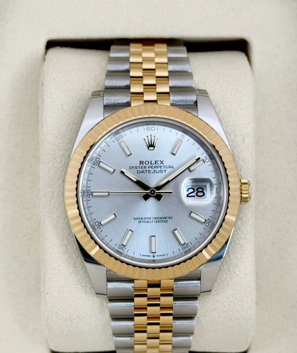 NEW 2025 Rolex Datejust 41mm 126333 Two-Tone Jubilee Silver Dial (STICKERED)
