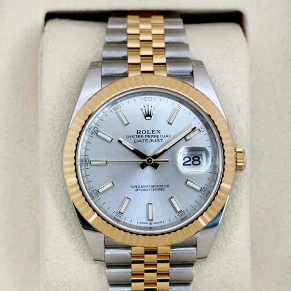 NEW 2025 Rolex Datejust 41mm 126333 Two-Tone Jubilee Silver Dial (STICKERED)