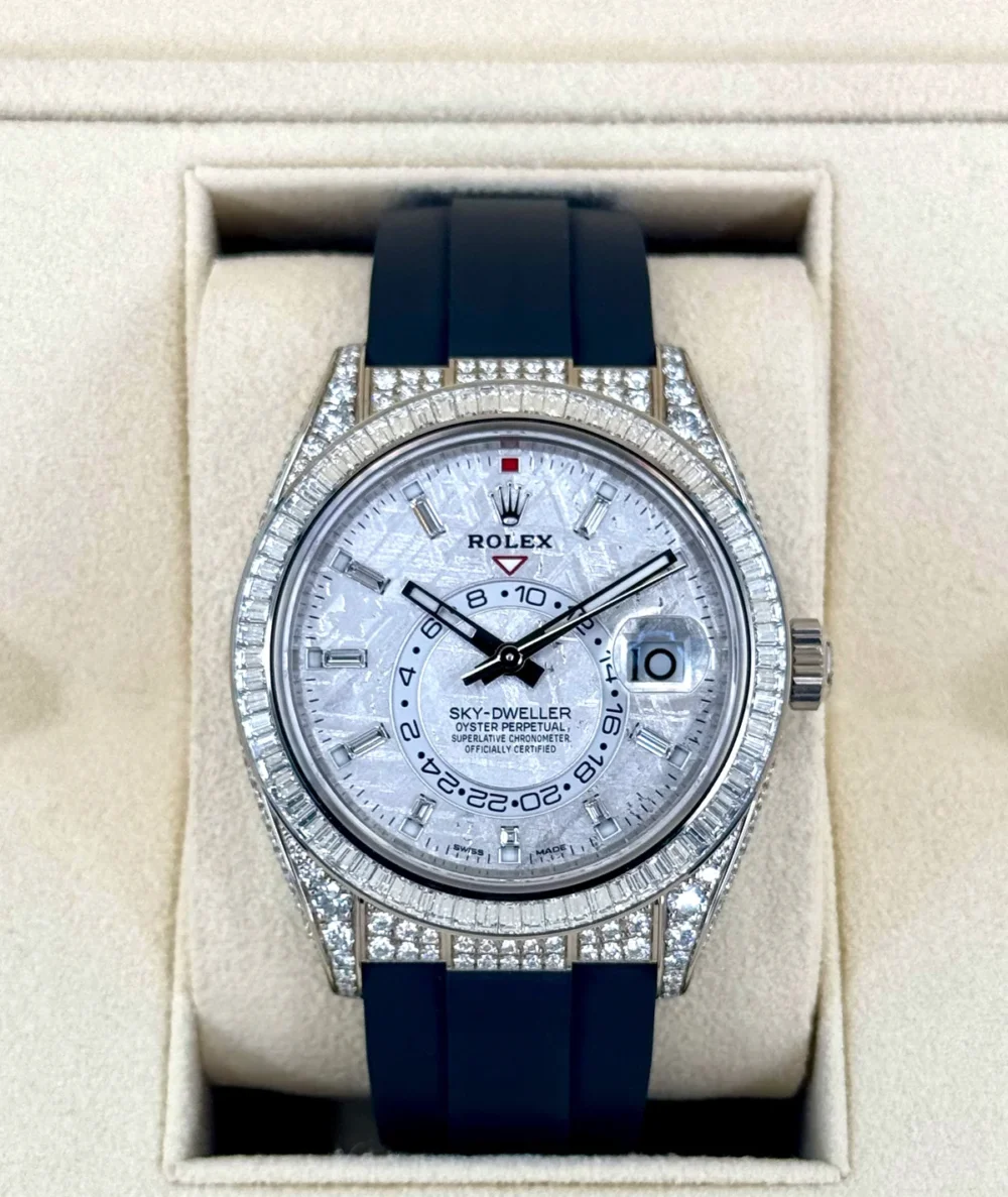 NEW 2023 Rolex Sky-Dweller Meteorite Diamond Watch 326259TBR