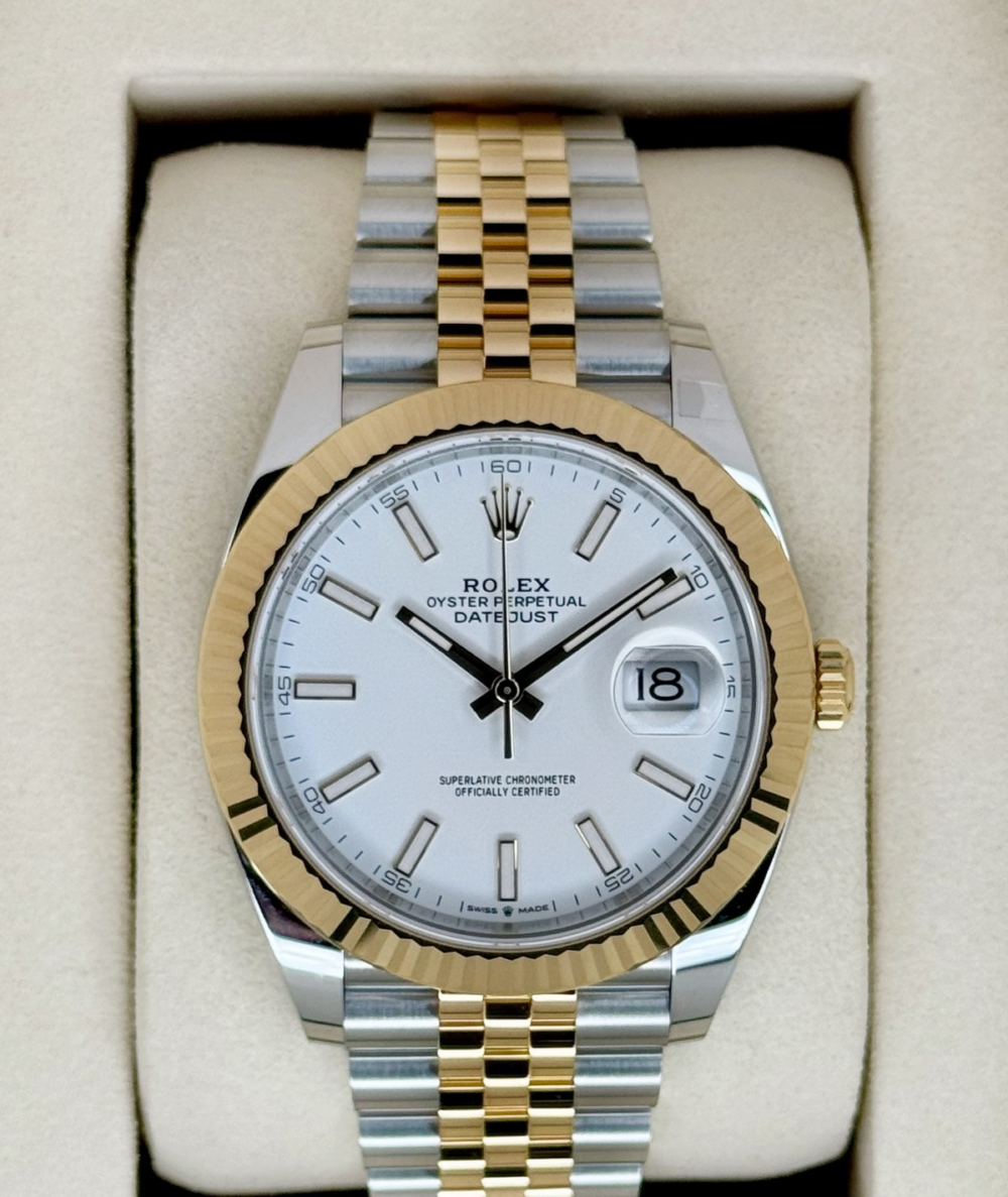 NEW 2026 Rolex Datejust 41mm 126333 Two-Tone Jubilee White Dial