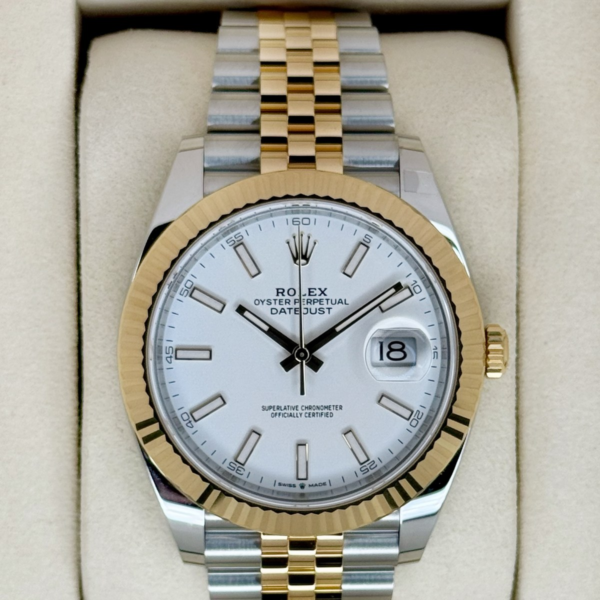 NEW 2026 Rolex Datejust 41mm 126333 Two-Tone Jubilee White Dial