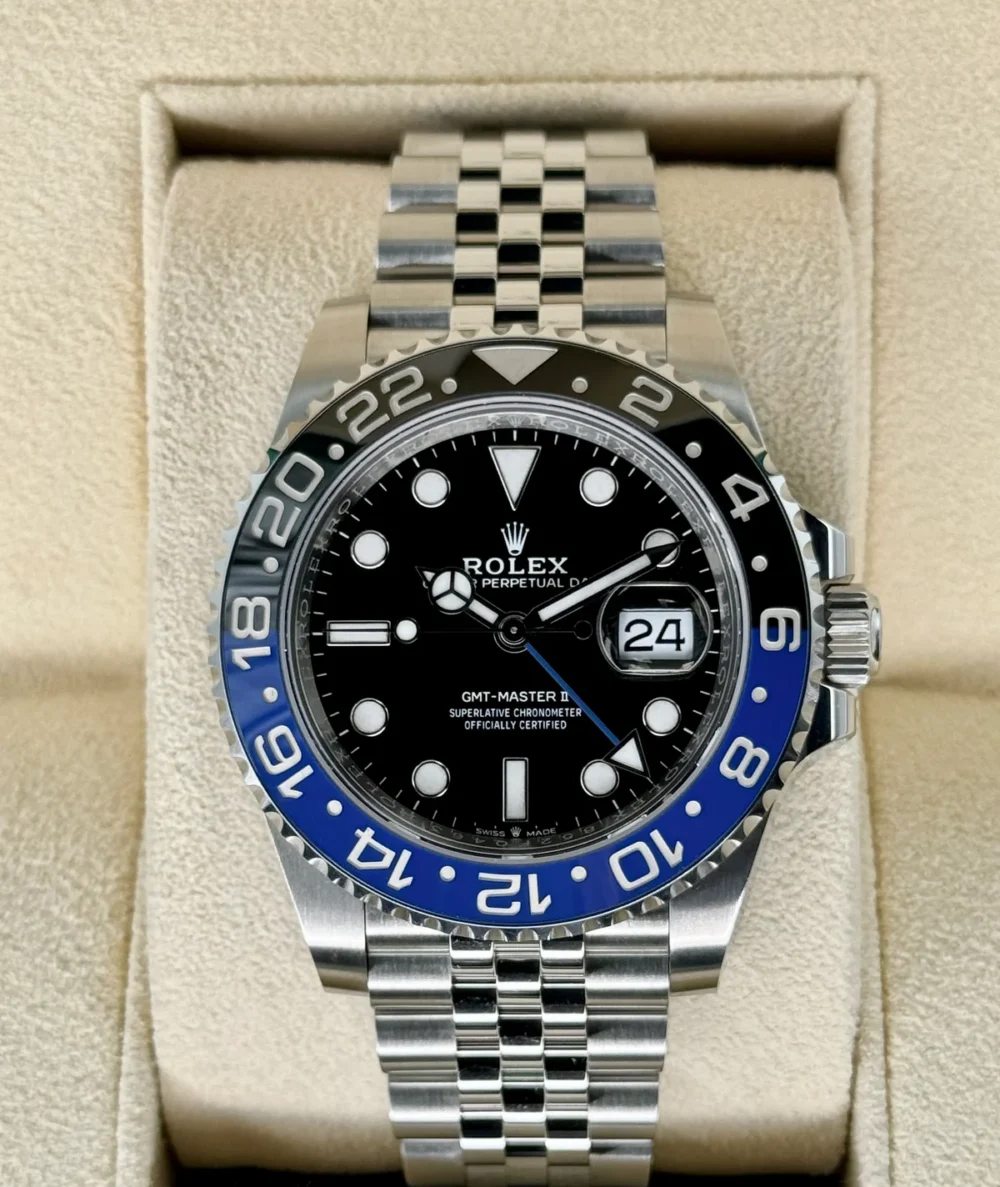 NEW 2023 Rolex GMT-Master II "Batgirl" 40mm 126710BLNR Jubilee Black Dial