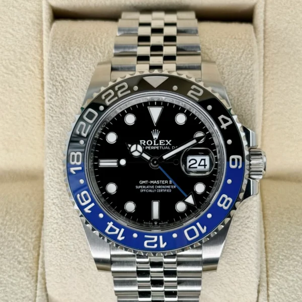 NEW 2023 Rolex GMT-Master II "Batgirl" 40mm 126710BLNR Jubilee Black Dial