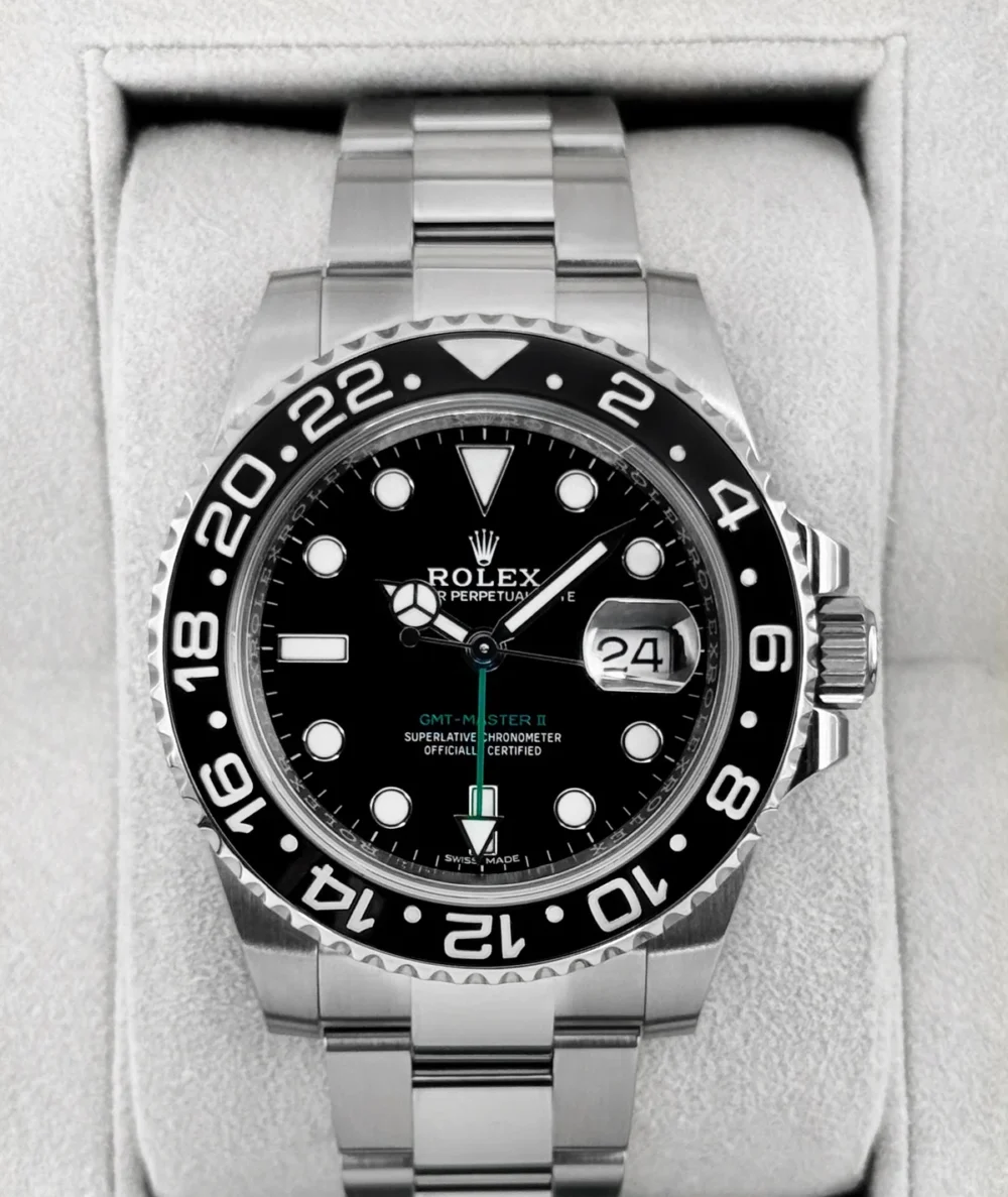 2018 Rolex GMT-Master II 40mm 116710LN Stainless Steel Black Dial