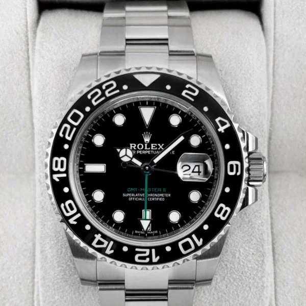 2018 Rolex GMT-Master II 40mm 116710LN Stainless Steel Black Dial