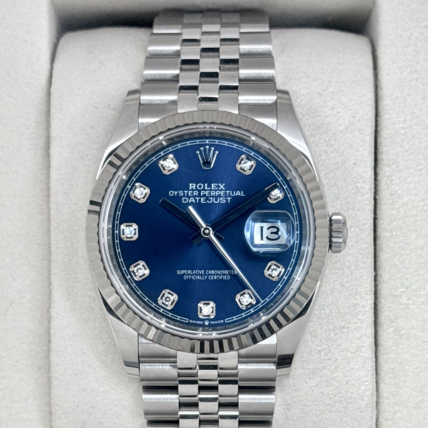 NEW 2026 Rolex Datejust 36mm 126234 Stainless Steel Jubilee Blue Diamond Dial