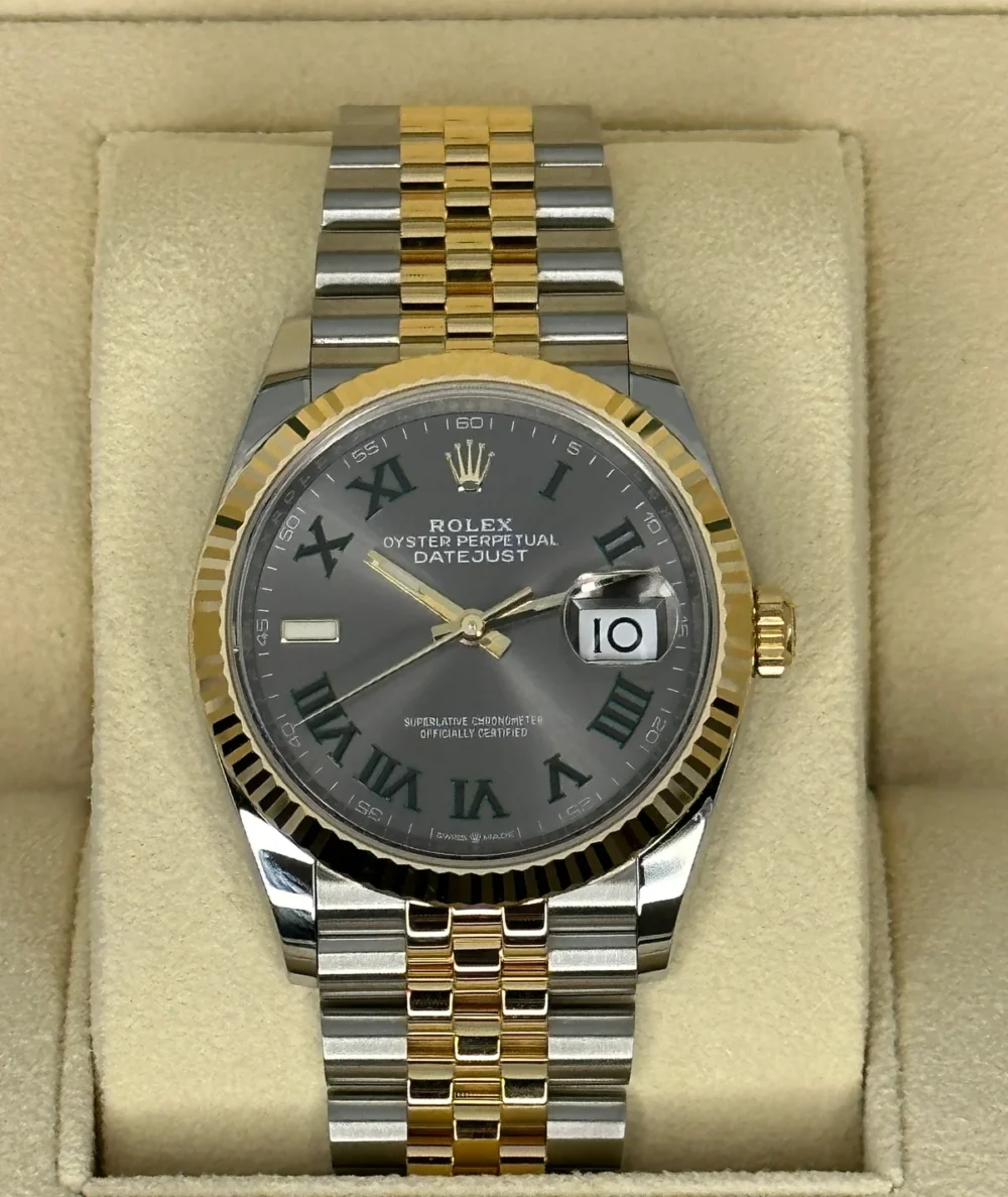 NEW 2025 Rolex Datejust 36mm 126233 Two-Tone Jubilee Wimbledon Dial