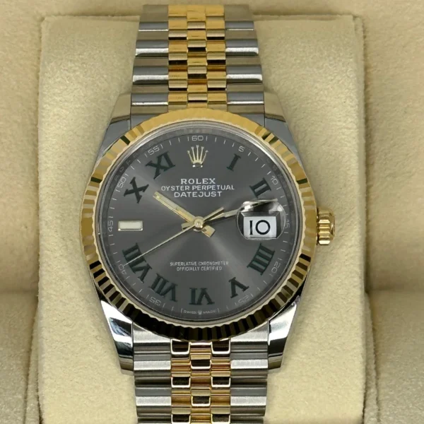 NEW 2025 Rolex Datejust 36mm 126233 Two-Tone Jubilee Wimbledon Dial