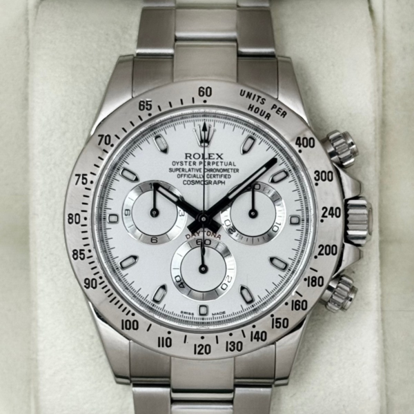 2013 Rolex Daytona 40mm 116520 Stainless Steel White Dial (Collectors Set)