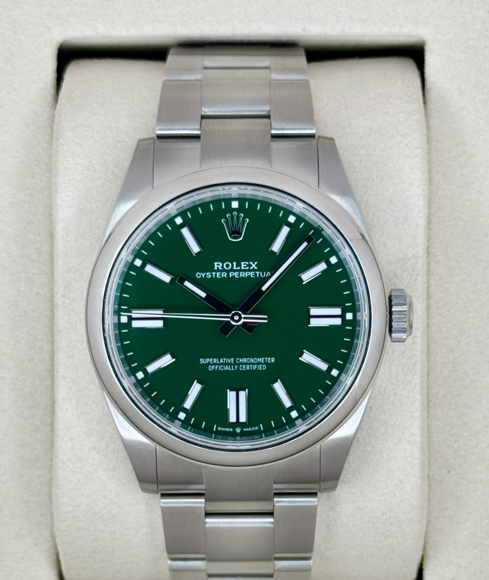 NEW 2026 Rolex Oyster Perpetual 41mm 134300 Green Dial