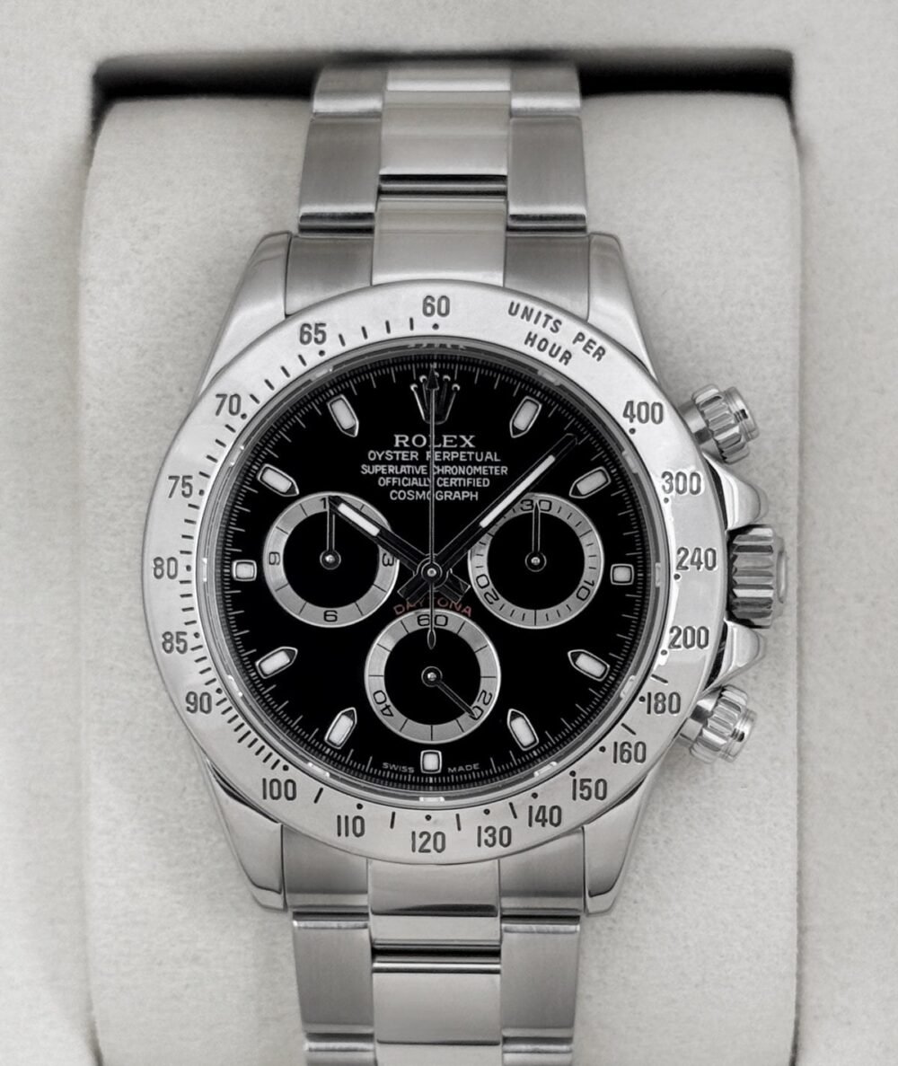 2005 Rolex Daytona 40mm 116520 Stainless Steel Black Dial (RSC)