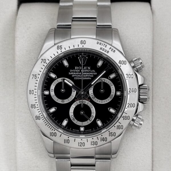 2005 Rolex Daytona 40mm 116520 Stainless Steel Black Dial (RSC)