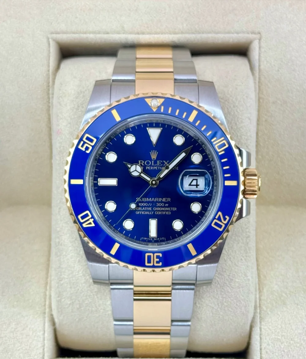 2017 Rolex Submariner "Bluesy" 40mm 116613LB Two-Tone Blue Dial
