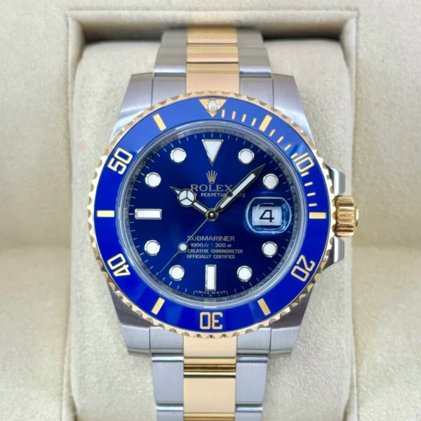 2017 Rolex Submariner "Bluesy" 40mm 116613LB Two-Tone Blue Dial