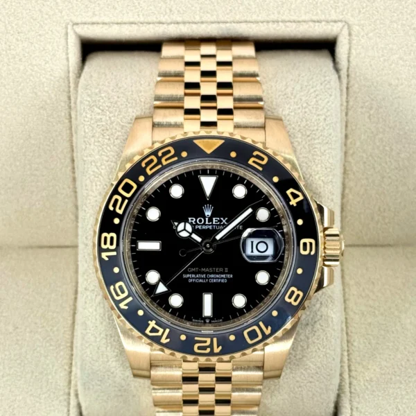 2025 Rolex GMT-Master II 40mm 126718GRNR Jubilee Black Dial