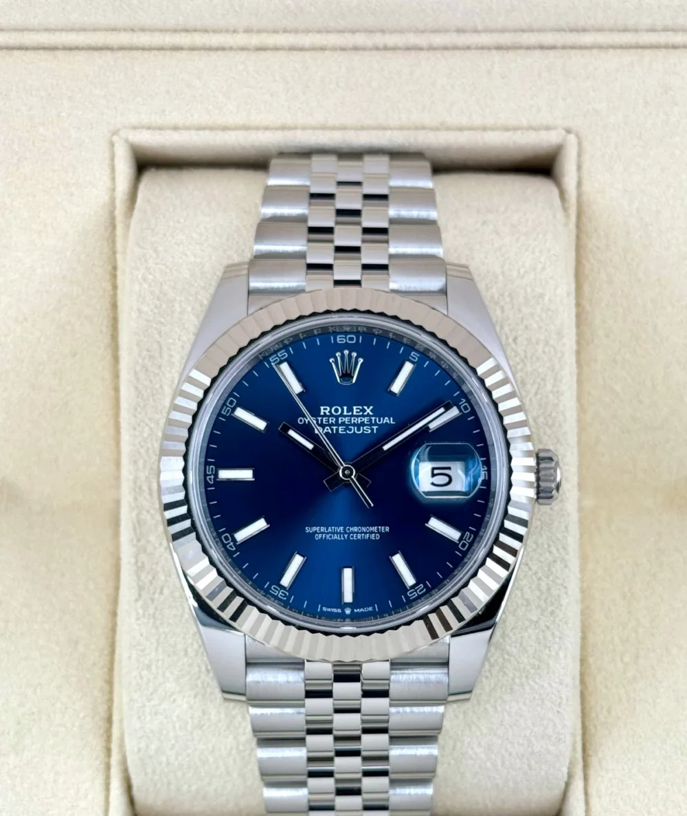 2024 Rolex Datejust 41mm 126334 Stainless Steel Jubilee Blue Dial