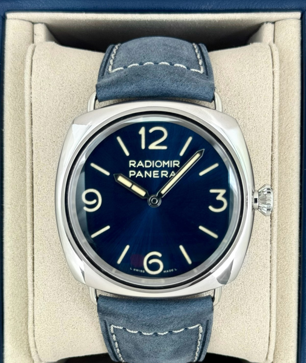 2026 Panerai Radiomir Officine 44mm PAM01383 Stainless Steel Blue Dial