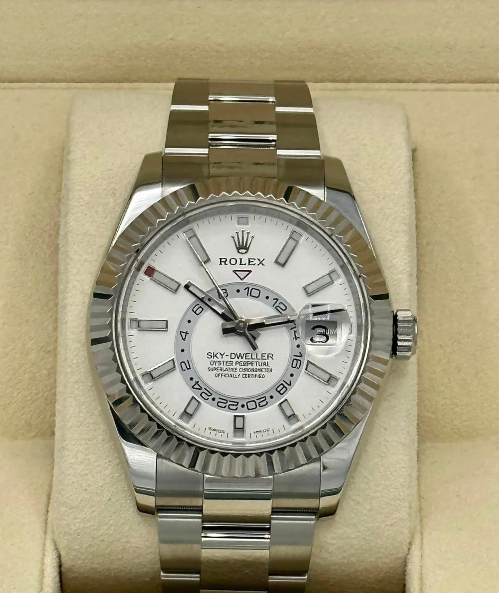 Rolex Sky-Dweller 42mm 326934 Stainless Steel Oyster White Dial