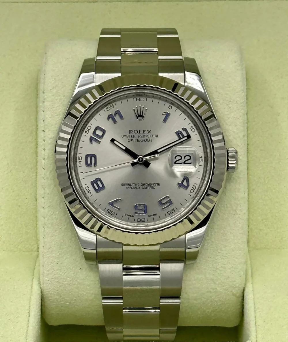 2012 Rolex Datejust II 41mm 116334 Oyster Silver Numerical Dial