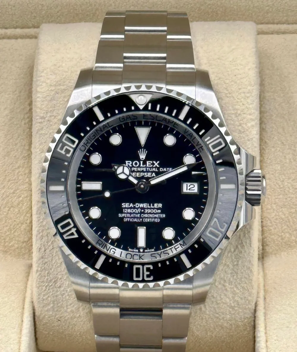 2022 Rolex Deepsea 44mm 136660 Stainless Steel Black Dial