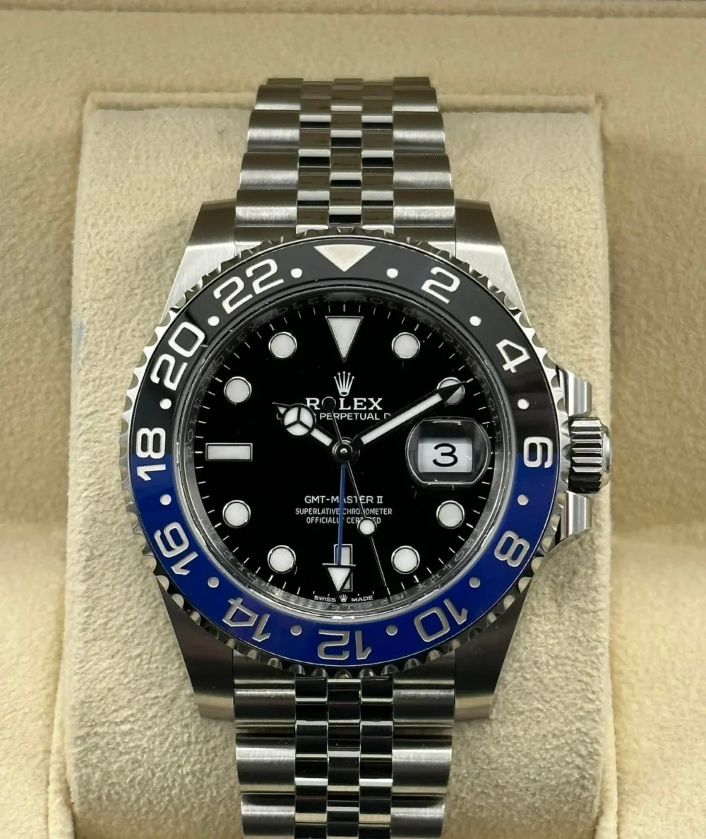 NEW 2023 Rolex GMT-Master II "Batgirl" 40mm 126710BLNR Jubilee Black Dial